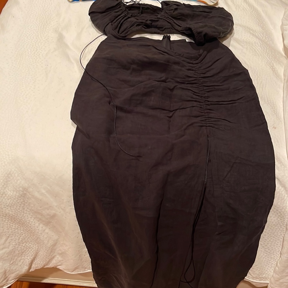 Natalie Rolt Lack two piece set linen